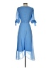 DKNY 100% Polyester Blue Cocktail Dress Size 4 - photo 2