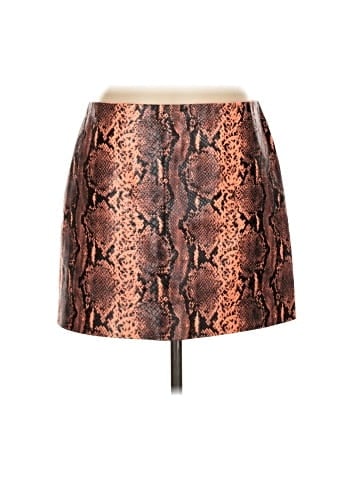 Alice + Olivia Faux Leather Skirt (view 1)