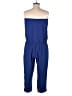 Express Solid Blue Jumpsuit Size M - photo 2