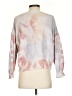 Pink Lily 100% Cotton Tie-dye White Pink Pullover Sweater Size S - photo 2
