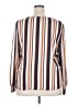 Worthington 100% Polyester Stripes Brown 3/4 Sleeve Blouse Size XXL - photo 2
