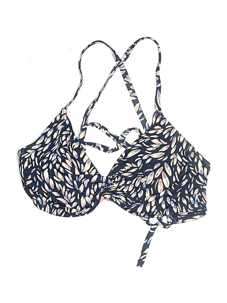 Carve Designs Swimsuit Top Blue Print Pattern Swimwear - Used - Size 3