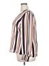 Worthington 100% Polyester Stripes Brown 3/4 Sleeve Blouse Size XXL - photo 5