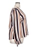 Worthington 100% Polyester Stripes Brown 3/4 Sleeve Blouse Size XXL - photo 4