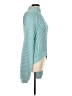 Free People 100% Cotton Solid Teal Pullover Sweater Size L - photo 4