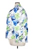 Unbranded 100% Polyester Floral Blue 3/4 Sleeve Blouse Size 3X - photo 5