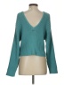 Assorted Brands 100% Polyester Solid Teal Pullover Sweater Size S - photo 2