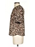 A New Day 100% Polyester Animal Print Brown Short Sleeve Blouse Size S - photo 5