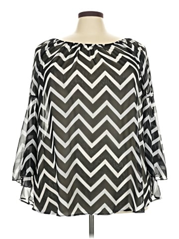 J Mode USA 3/4 Sleeve Blouse (view 1)