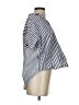 Madewell Stripes Blue Short Sleeve Blouse Size XS - photo 4