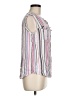Fourteenth Place 100% Rayon Stripes Pink Sleeveless Button-Down Shirt Size M - photo 4