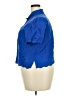 Studio 1 Blue Short Sleeve Blouse Size 18 - photo 5