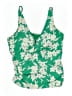 Lands' End Floral Green Swimsuit Top Size Lg14/16 - photo 1