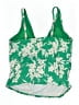 Lands' End Floral Green Swimsuit Top Size Lg14/16 - photo 2