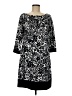 Blu Sage Print Black Casual Dress Size M - photo 1