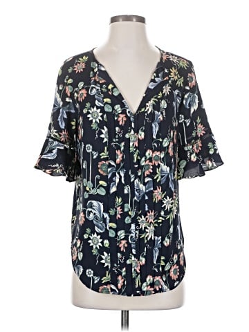 Ann Taylor Short Sleeve Blouse (view 1)