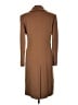 Escada 100% Wool Solid Brown Casual Dress Size EU 38 / US 8 - photo 2