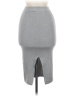 Unbranded Solid Gray Casual Skirt Size 8 - photo 2