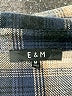 E&M Collection 100% Cotton Plaid Blue Long Sleeve Button-Down Shirt Size M - photo 4