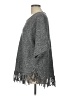 Relativity 100% Acrylic Gray Poncho Size L - photo 5