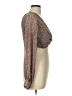 Sky To Moon 100% Polyester Brown Long Sleeve Blouse Size L - photo 4