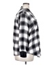 Torrid Checkered-gingham Gray 3/4 Sleeve Button-Down Shirt Size 2X Plus (2) - photo 4