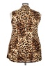 Assorted Brands Animal Print Brown Sleeveless Blouse Size 3X - photo 2