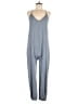 Zara Solid Gray Jumpsuit Size M - photo 1