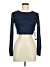 City Vibe Blue Long Sleeve Top Size M - photo 1