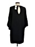 Cluny 100% Silk Solid Black Casual Dress Size 4 - photo 2