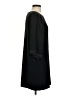 Cluny 100% Silk Solid Black Casual Dress Size 4 - photo 4