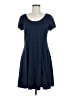 Max Studio Solid Blue Casual Dress Size M - photo 1