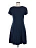 Max Studio Solid Blue Casual Dress Size M - photo 2
