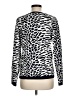 Dialogue Animal Print Silver Cardigan Size M - photo 2