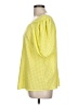First Love 100% Polyester Yellow Short Sleeve Blouse Size L - photo 5