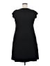 Apt. 9 Solid Black Casual Dress Size XL - photo 2