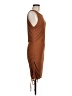 BTFBM Solid Brown Casual Dress Size M - photo 4
