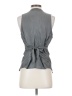 BCBGMAXAZRIA Gray Sleeveless Blouse Size S - photo 2