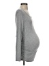 Seraphine Gray Long Sleeve Top Size Sm Maternity - photo 4