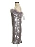Forever 21 Metallic Silver Cocktail Dress Size S - photo 5