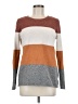 Pinque Color Block Orange Pullover Sweater Size M - photo 1