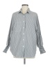Unbranded Stripes Gray Long Sleeve Blouse Size M - photo 1
