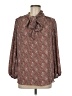 Max Studio 100% Polyester Brown 3/4 Sleeve Blouse Size M - photo 1