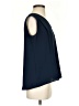 Uniqlo 100% Polyester Blue Sleeveless Blouse Size S - photo 4