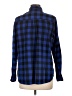 Old Navy 100% Cotton Checkered-gingham Blue Long Sleeve Button-Down Shirt Size L - photo 2