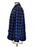Old Navy 100% Cotton Checkered-gingham Blue Long Sleeve Button-Down Shirt Size L - photo 5