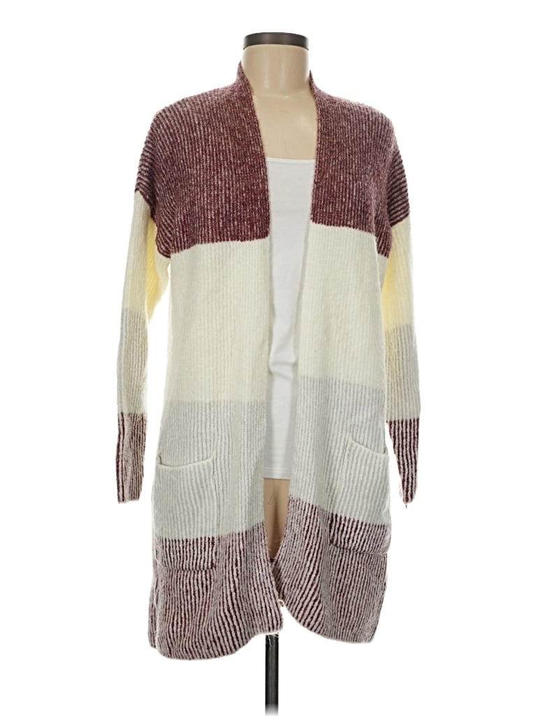 Pre-owned Staccato Cardigan Sweater In Burgundy