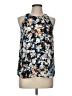 Violet & Claire 100% Polyester Blue Black Sleeveless Blouse Size M - photo 1