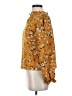Shein Floral Orange Long Sleeve Blouse Size S - photo 5