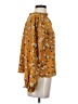 Shein Floral Orange Long Sleeve Blouse Size S - photo 4